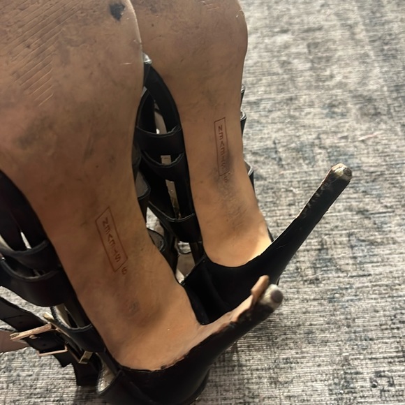 Steve Madden “Gorgeous, weave strap heel sandals sz 9 - Picture 6 of 11